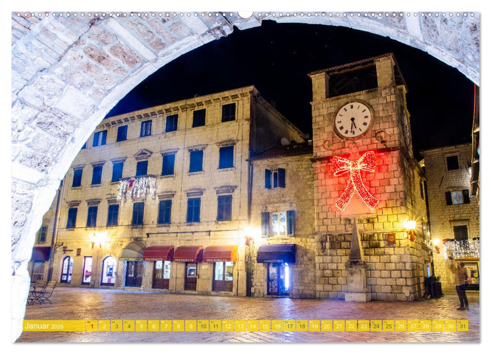 Kotor - Juwel der Adria und UNESCO-Welterbe in Montenegro (CALVENDO Wandkalender 2026)