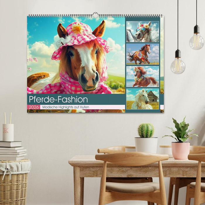 Pferde-Fashion. Modische Highlights auf Hufen (CALVENDO Wandkalender 2026)