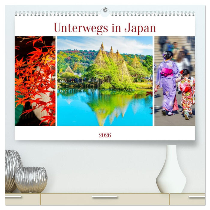 Unterwegs in Japan (CALVENDO Premium Wandkalender 2026)