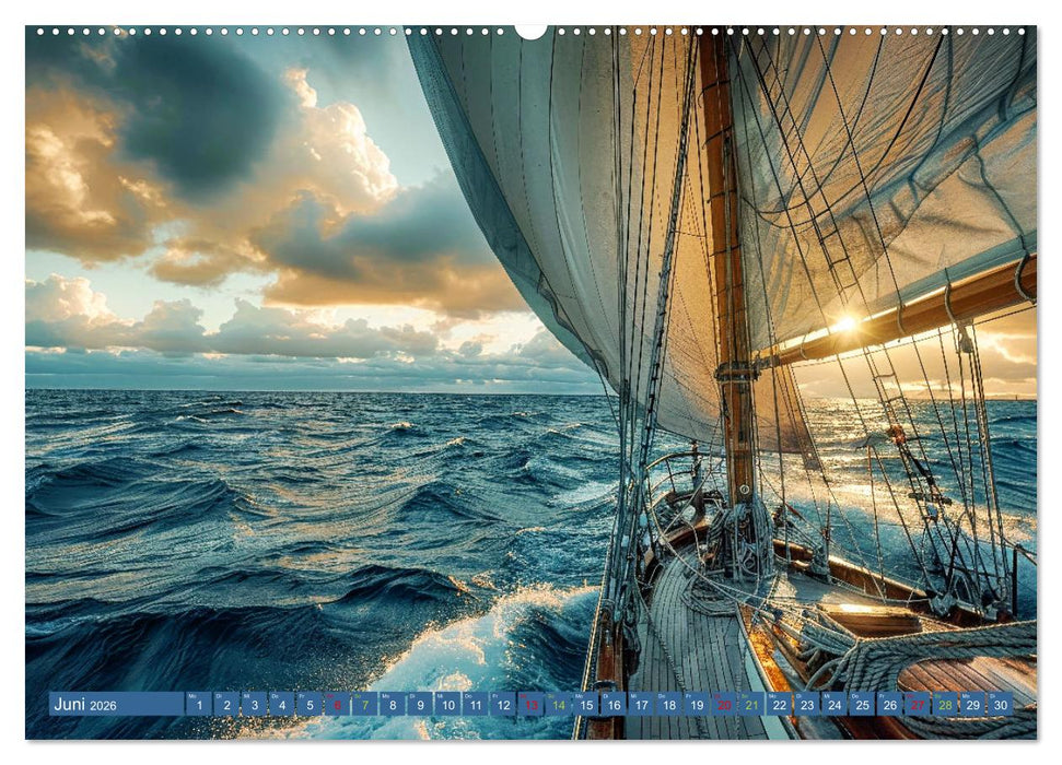 Mit dem Wind um die Welt - segeln (CALVENDO Premium Wandkalender 2026)