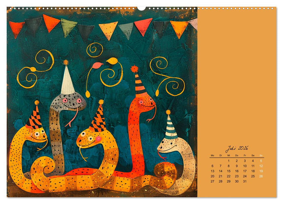 Wenn Tiere feiern (CALVENDO Premium Wandkalender 2026)