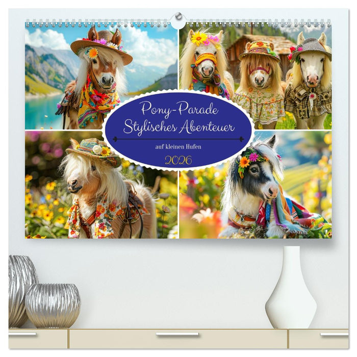 Pony-Parade. Stylisches Abenteuer auf kleinen Hufen (CALVENDO Premium Wandkalender 2026)