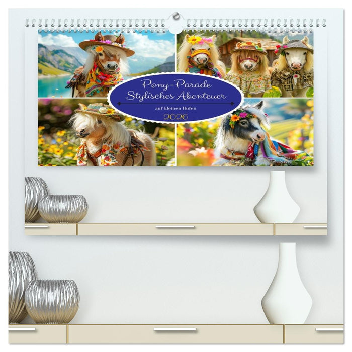 Pony-Parade. Stylisches Abenteuer auf kleinen Hufen (CALVENDO Premium Wandkalender 2026)