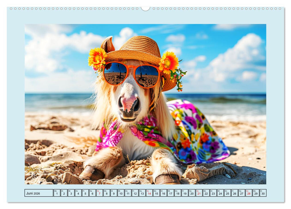 Pony-Parade. Stylisches Abenteuer auf kleinen Hufen (CALVENDO Premium Wandkalender 2026)