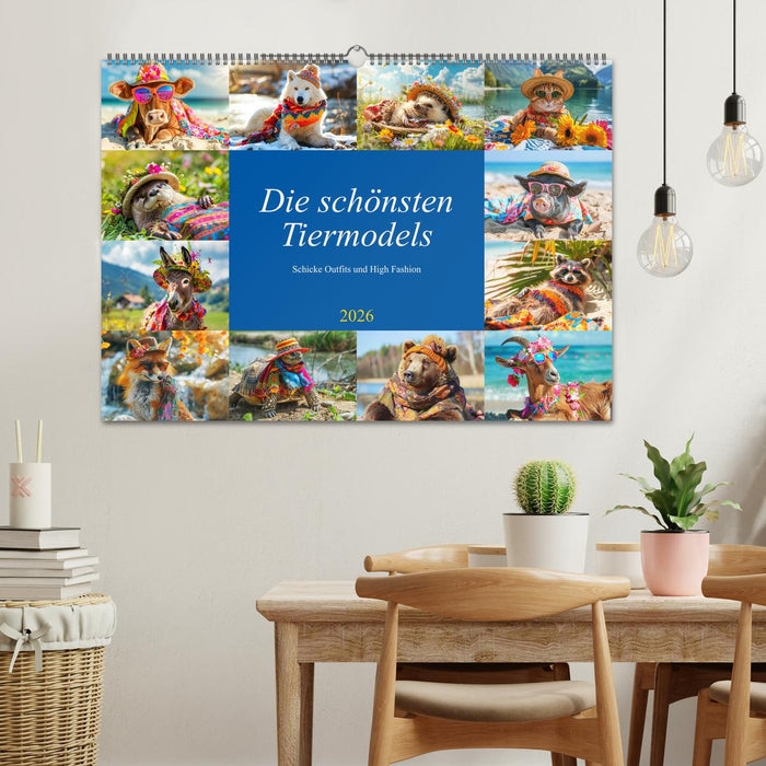 Die schönsten Tiermodels. Schicke Outfits und High Fashion (CALVENDO Wandkalender 2026)