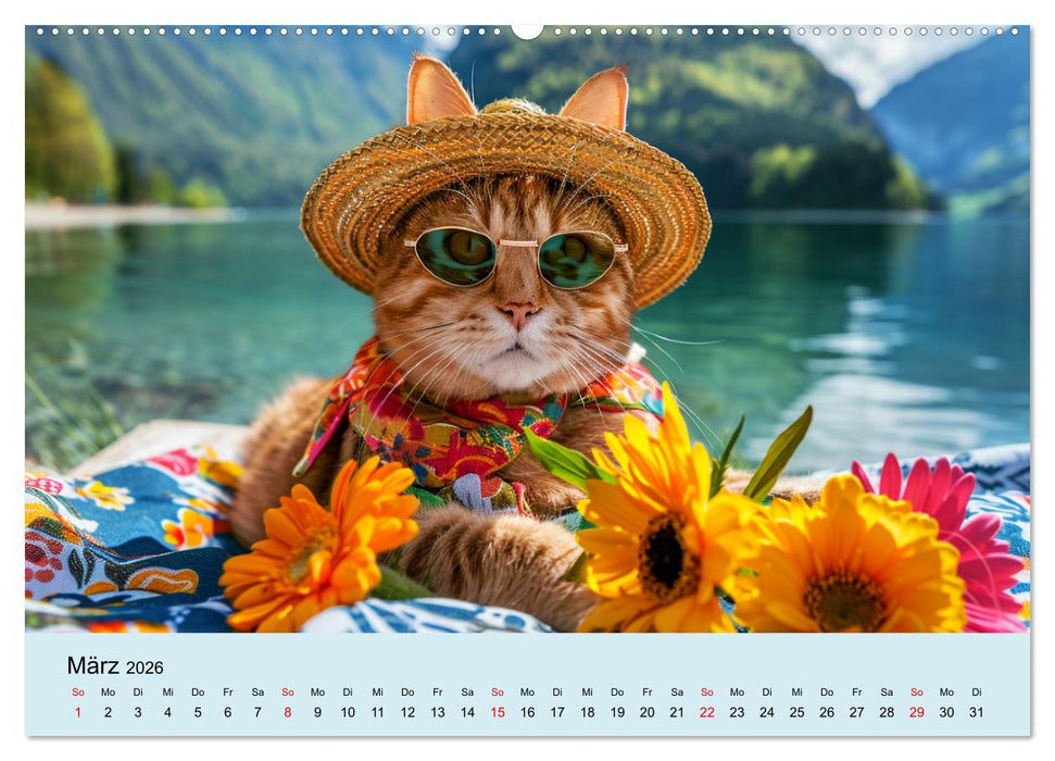 Die schönsten Tiermodels. Schicke Outfits und High Fashion (CALVENDO Wandkalender 2026)