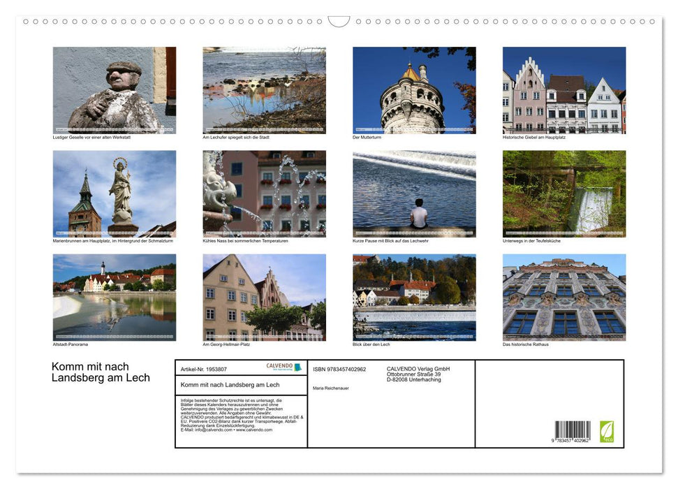 Komm mit nach Landsberg am Lech (CALVENDO Wandkalender 2026)