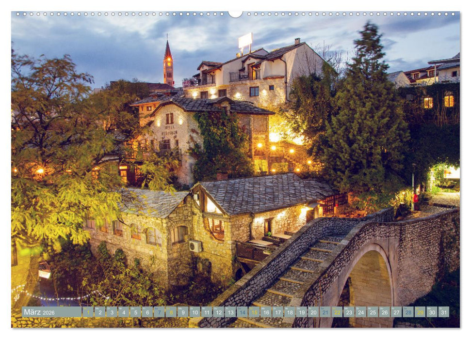 Die Altstadt von Mostar (CALVENDO Wandkalender 2026)