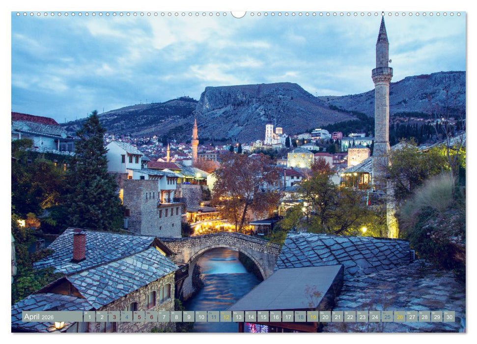 Die Altstadt von Mostar (CALVENDO Wandkalender 2026)