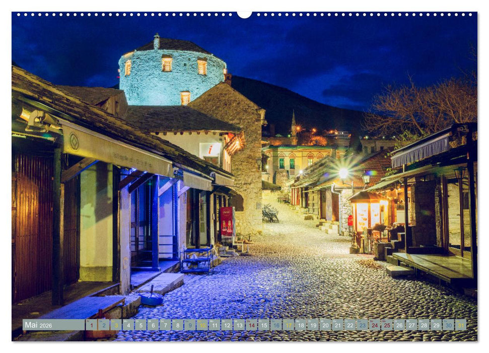 Die Altstadt von Mostar (CALVENDO Wandkalender 2026)