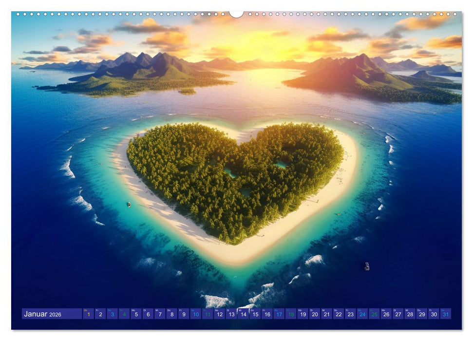 Sehnsucht Strandparadies (CALVENDO Premium Wandkalender 2026)