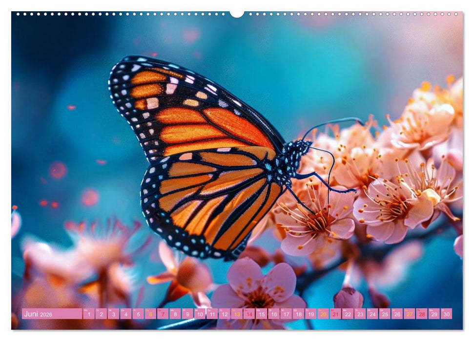 Filigrane Leichtigkeit - Schmetterlinge (CALVENDO Wandkalender 2026)
