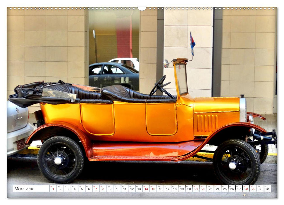 Tin Lizzie - Ford Modell T in Kuba (CALVENDO Wandkalender 2026)