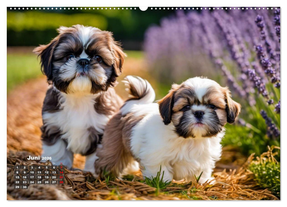 Shih Tzu - der wuschelige Hund aus Tibet (CALVENDO Premium Wandkalender 2026)