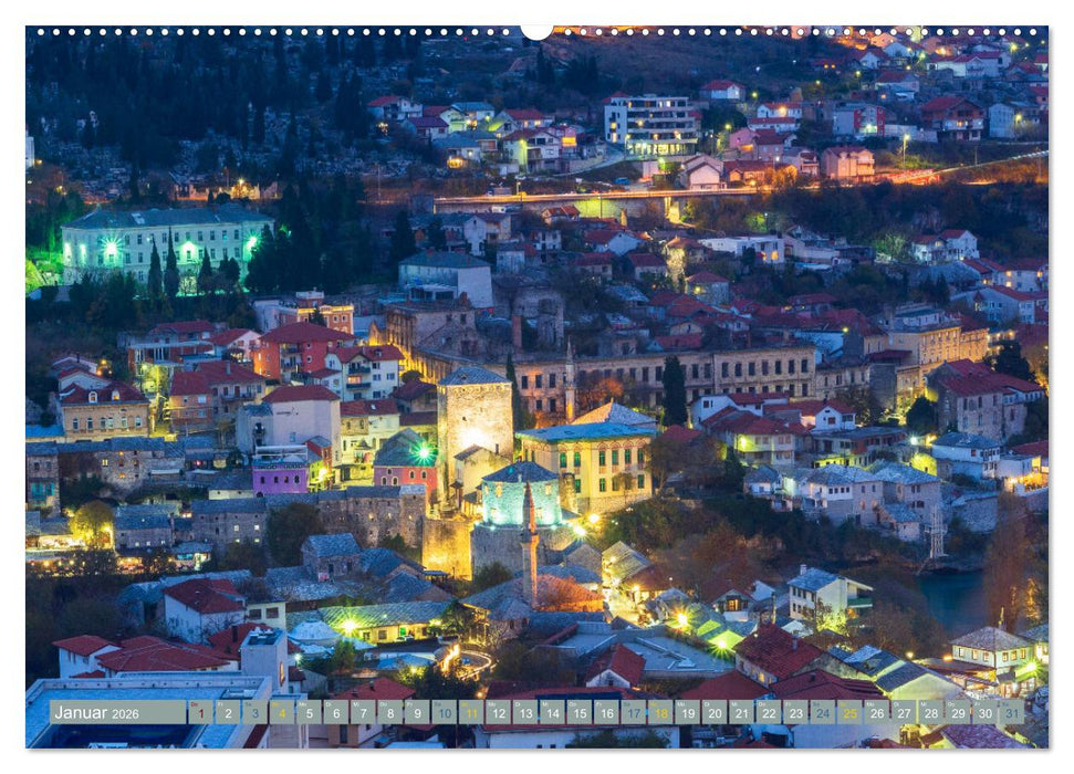 Die Altstadt von Mostar (CALVENDO Premium Wandkalender 2026)