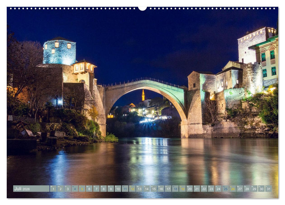 Die Altstadt von Mostar (CALVENDO Premium Wandkalender 2026)