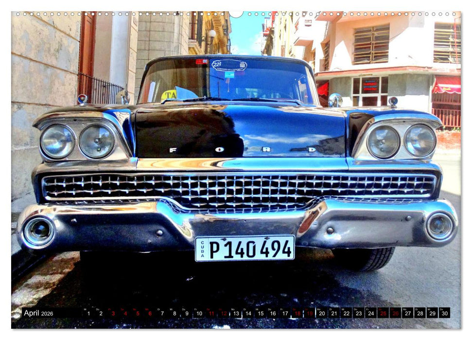 Galaxie '59 - Ein Spitzenmodell von Ford (CALVENDO Premium Wandkalender 2026)