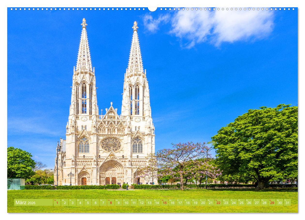 Herzlich willkommen in Wien (CALVENDO Premium Wandkalender 2026)