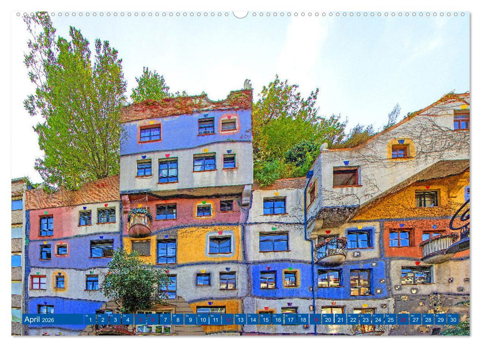 Herzlich willkommen in Wien (CALVENDO Premium Wandkalender 2026)