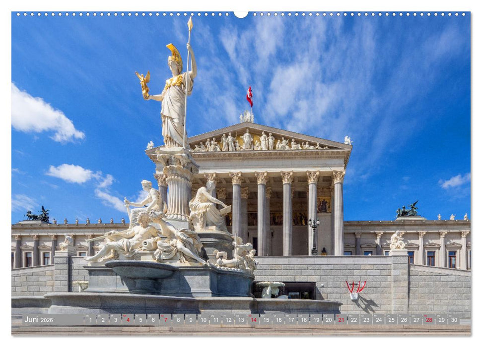 Herzlich willkommen in Wien (CALVENDO Premium Wandkalender 2026)