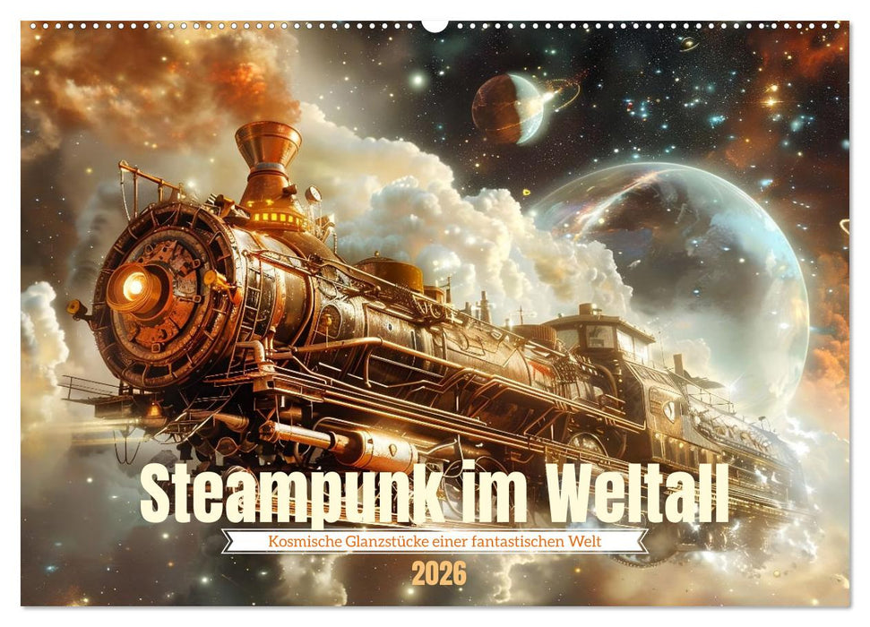 Steampunk im Weltall (CALVENDO Wandkalender 2026)