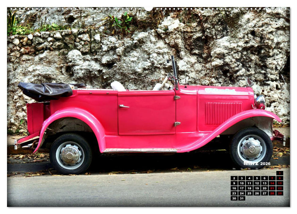 Pink Lady - Ford Modell A in Havanna (CALVENDO Premium Wandkalender 2026)