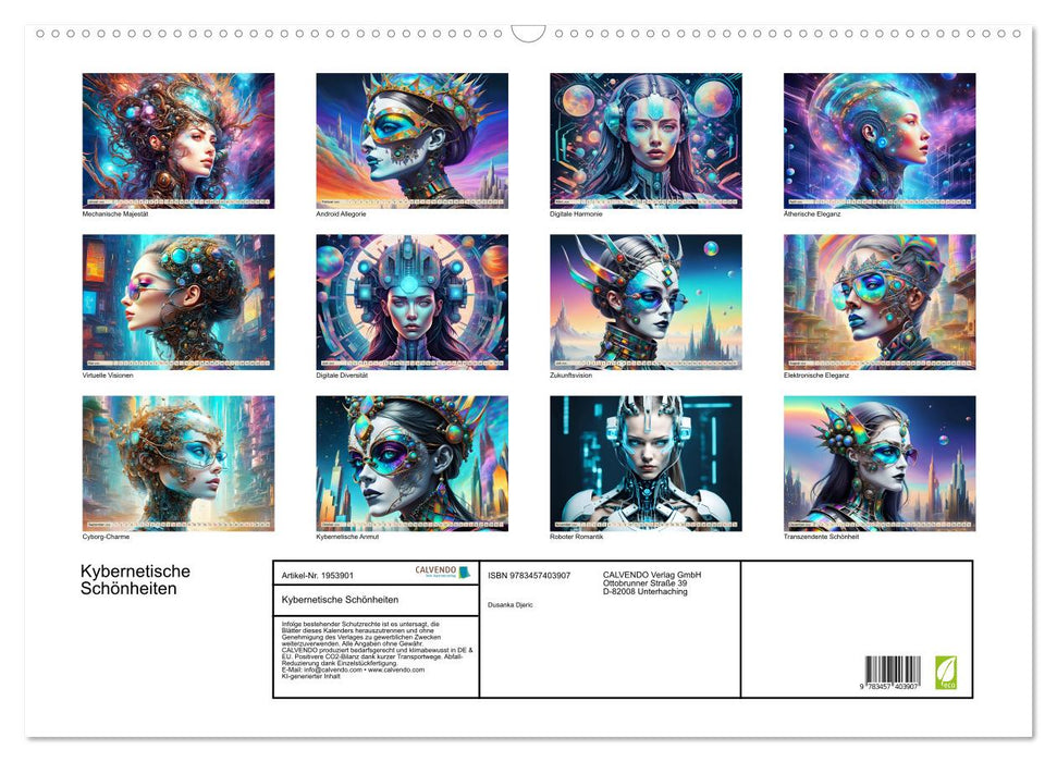 Kybernetische Schönheiten (CALVENDO Wandkalender 2026)