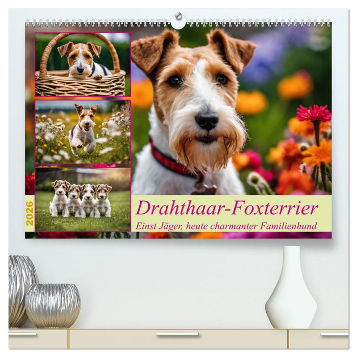 Drahthaar-Foxterrier (CALVENDO Premium Wandkalender 2026)