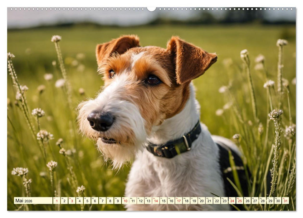 Drahthaar-Foxterrier (CALVENDO Premium Wandkalender 2026)
