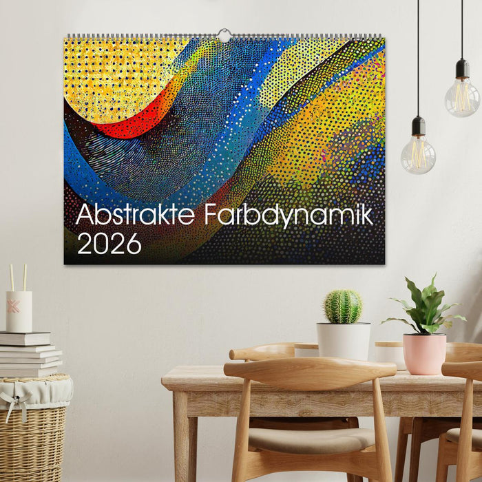Abstrakte Farbdynamik (CALVENDO Wandkalender 2026)