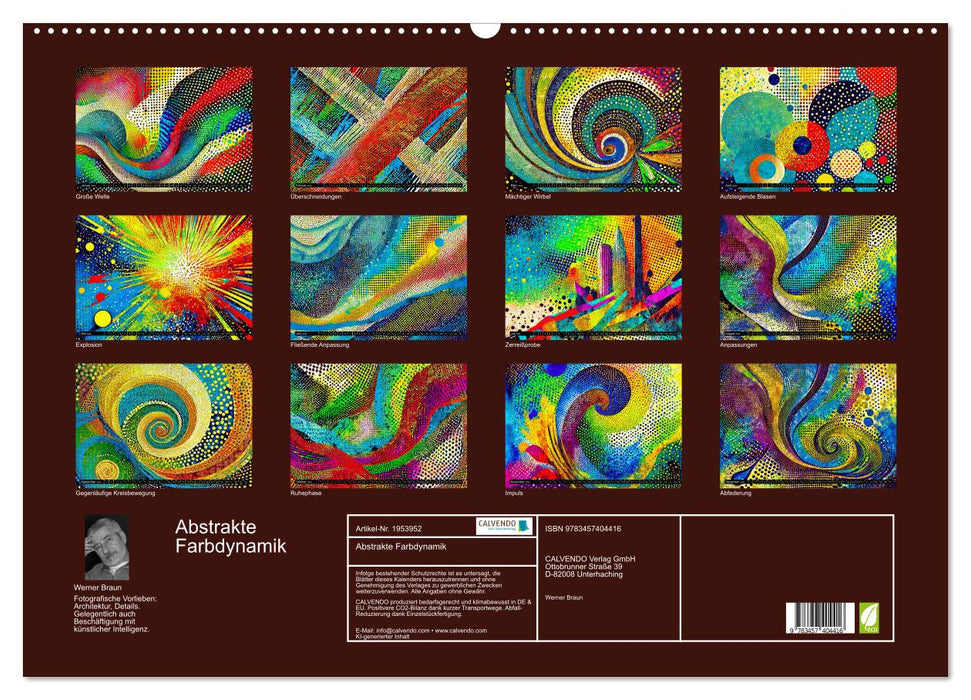 Abstrakte Farbdynamik (CALVENDO Wandkalender 2026)