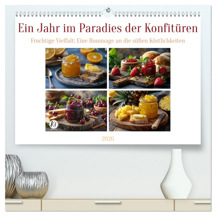 Ein Jahr im Paradies der Konfitüren (CALVENDO Premium Wandkalender 2026)
