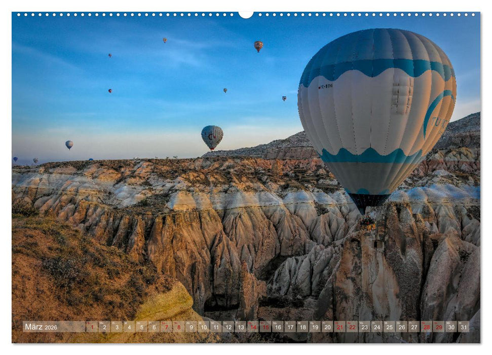 Heißluftballons Die sanften Riesen (CALVENDO Wandkalender 2026)