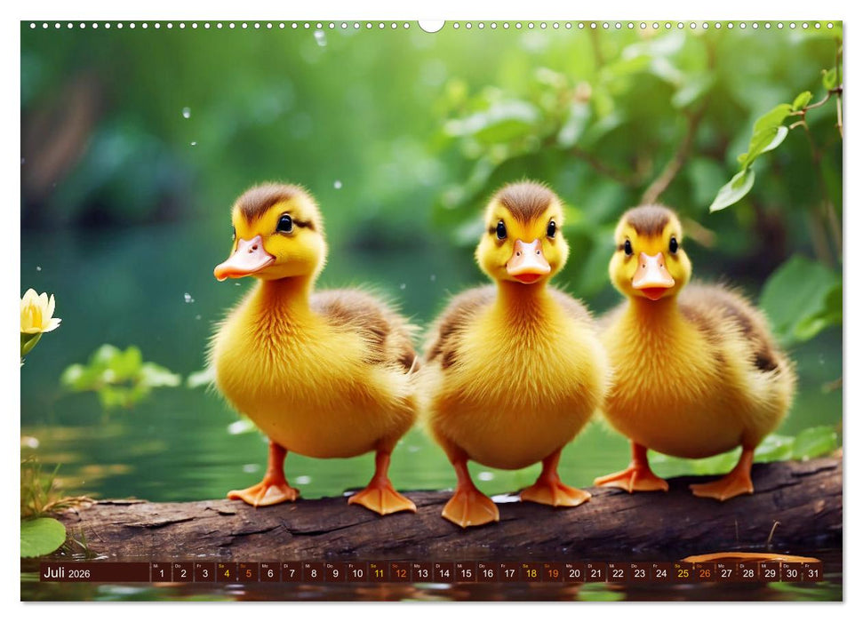Tierkinder auf dem Land (CALVENDO Premium Wandkalender 2026)