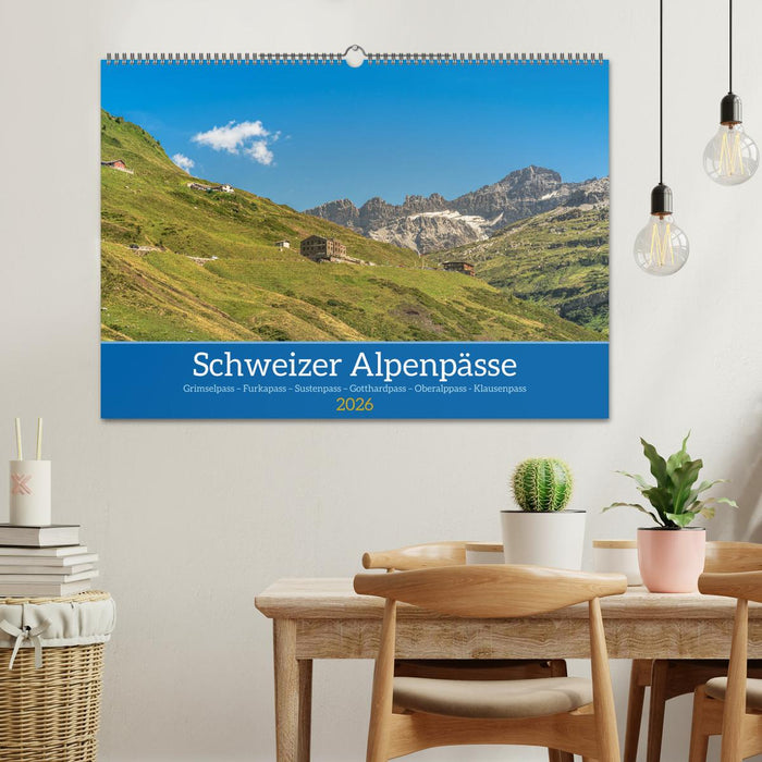 Schweizer Alpenpässe (CALVENDO Wandkalender 2026)