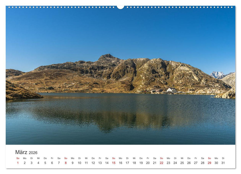 Schweizer Alpenpässe (CALVENDO Wandkalender 2026)