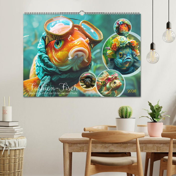 Fashion-Fisch. Die lustige Welt der Unterwasser-Mode (CALVENDO Wandkalender 2026)