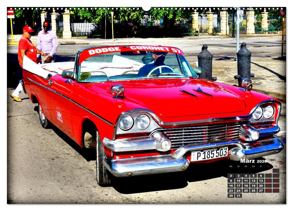 Dodge Coronet - Ein Traumcabrio in Kuba (CALVENDO Wandkalender 2026)