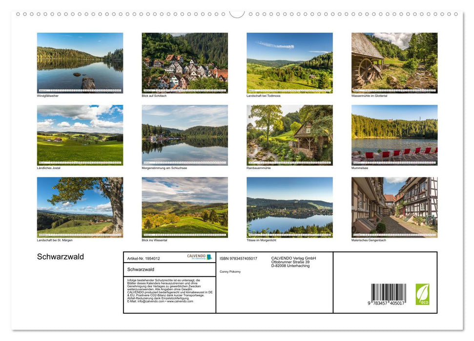 Schwarzwald (CALVENDO Premium Wandkalender 2026)