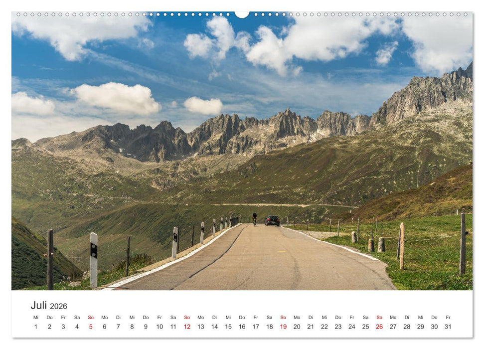 Schweizer Alpenpässe (CALVENDO Premium Wandkalender 2026)
