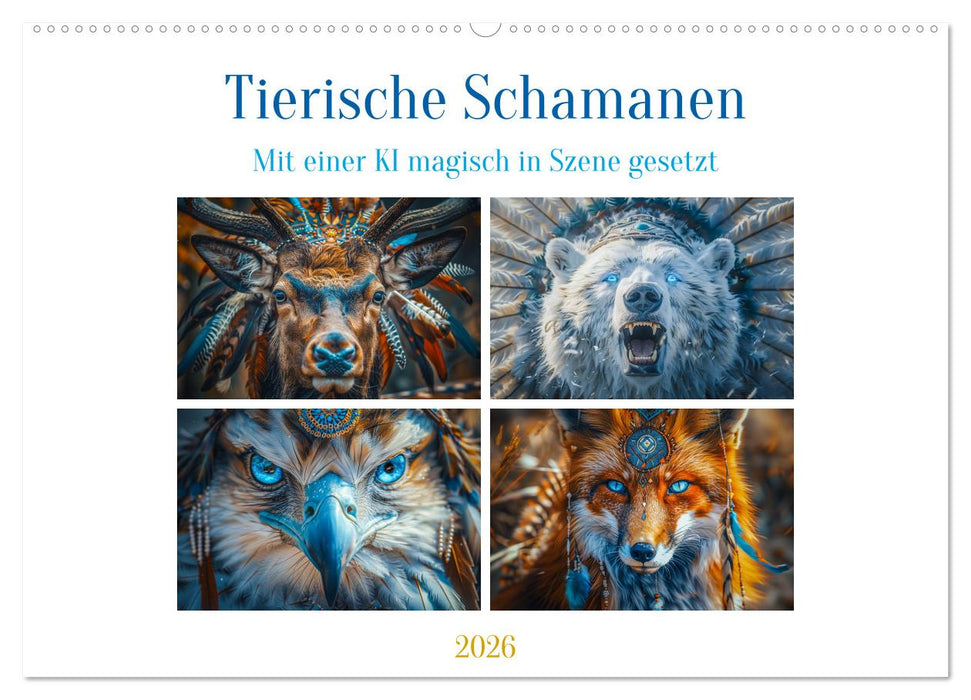 Tierische Schamanen (CALVENDO Wandkalender 2026)