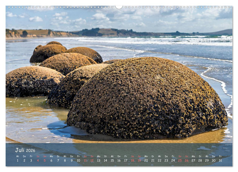 Magische Orte: Neuseeland (CALVENDO Premium Wandkalender 2026)