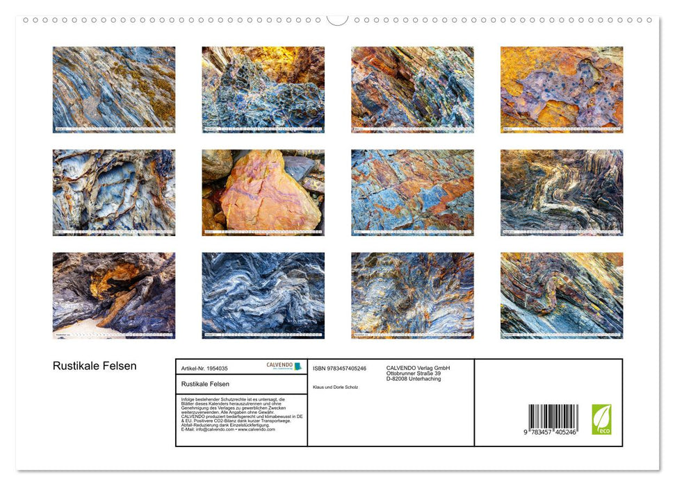 Rustikale Felsen (CALVENDO Premium Wandkalender 2026)