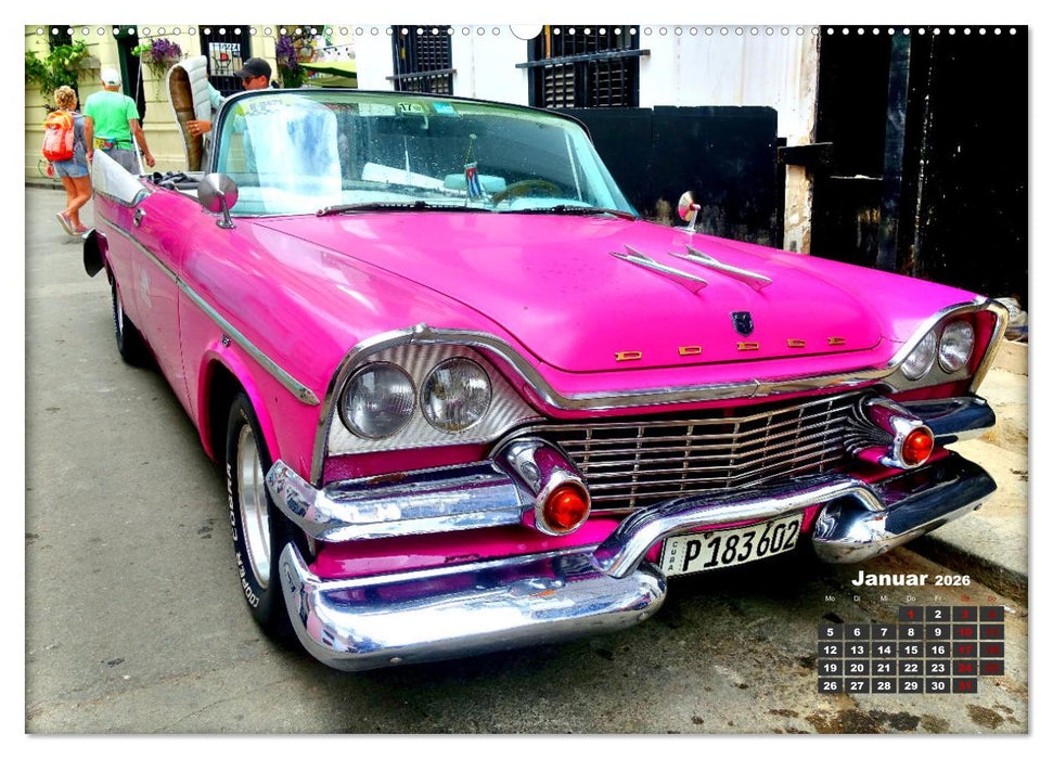 Dodge Coronet - Ein Traumcabrio in Kuba (CALVENDO Premium Wandkalender 2026)