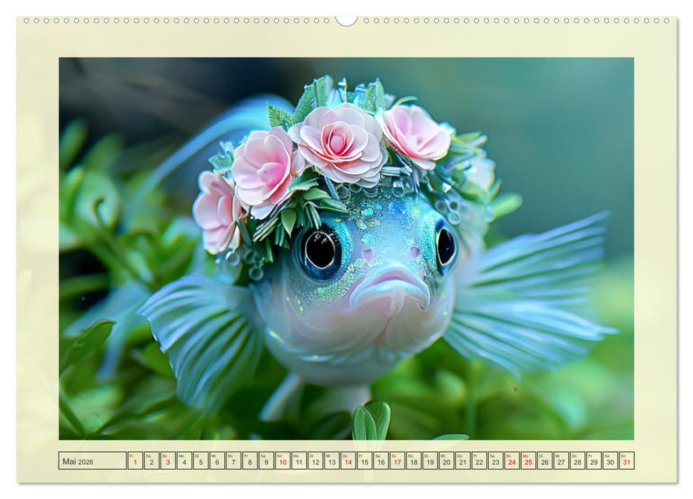 Fashion-Fisch. Die lustige Welt der Unterwasser-Mode (CALVENDO Premium Wandkalender 2026)