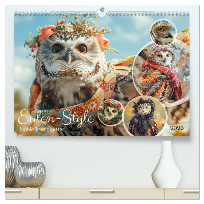 Eulen-Style. Noble Trendsetter (CALVENDO Premium Wandkalender 2026)