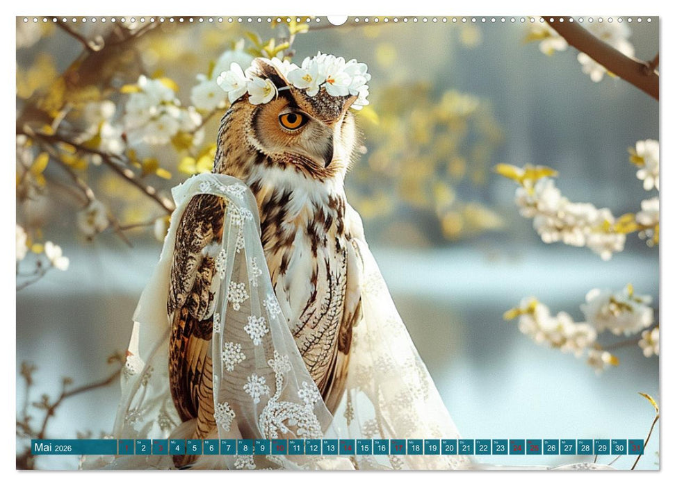 Eulen-Style. Noble Trendsetter (CALVENDO Premium Wandkalender 2026)