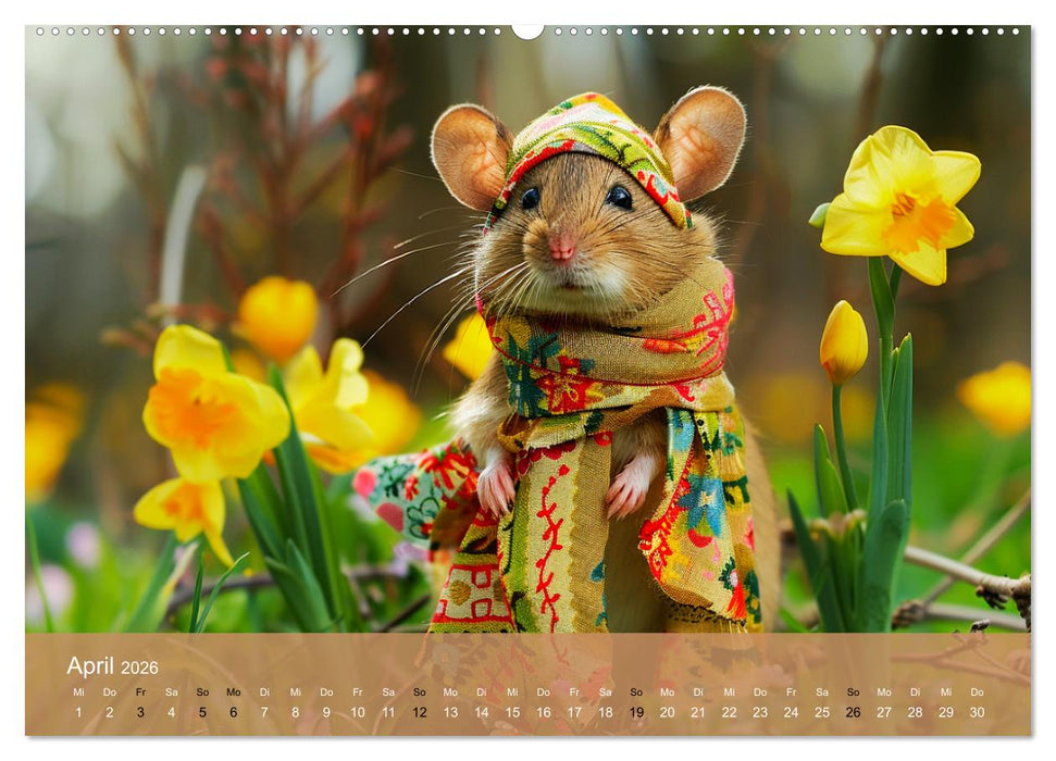 Waldtiere mit Stil. Tierische Trendsetter in der Natur (CALVENDO Wandkalender 2026)