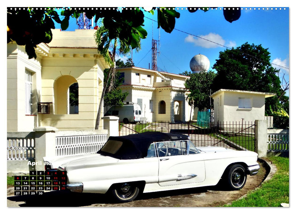 Ganz in Weiß - Elegante Oldtimer der Fünfziger Jahre (CALVENDO Wandkalender 2026)