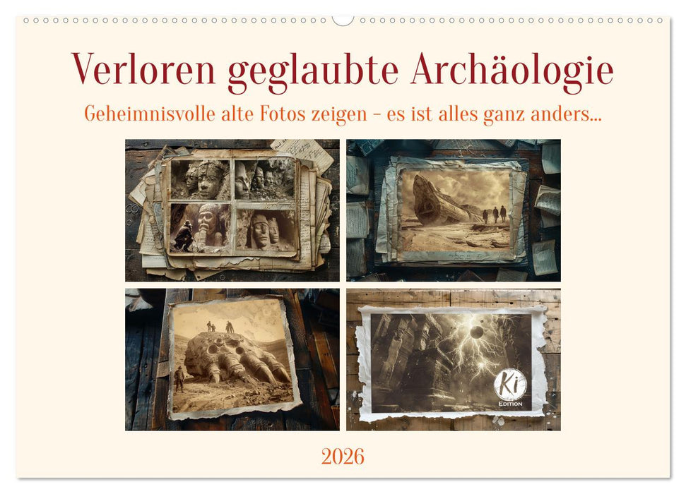 Verloren geglaubte Archäologie (CALVENDO Wandkalender 2026)